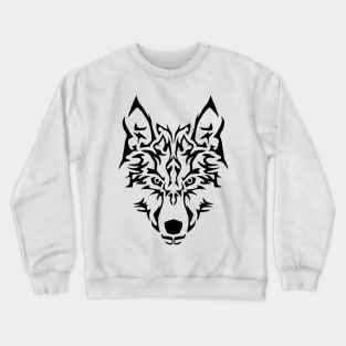 Tribal Wolf Crewneck Sweatshirt